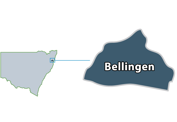 Bellingen Map