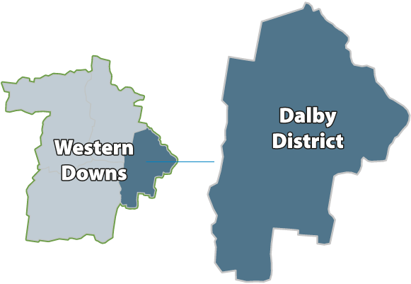 Dalby District Map